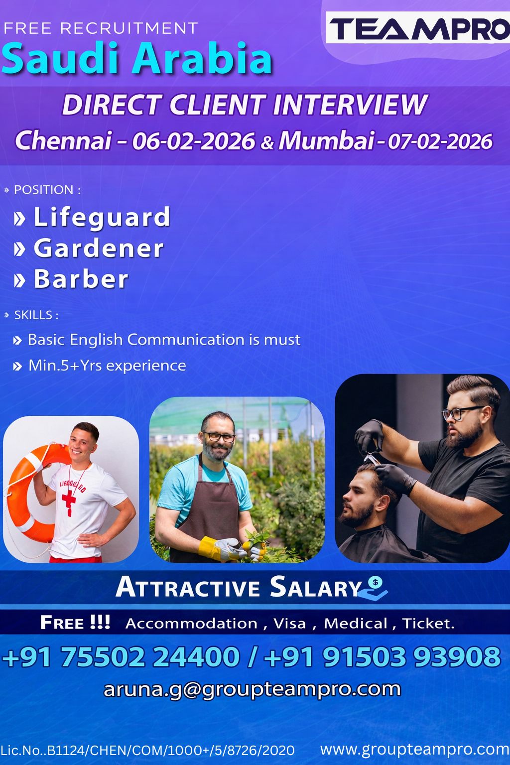 ?Free Recruitment! ? - Saudi Arabia