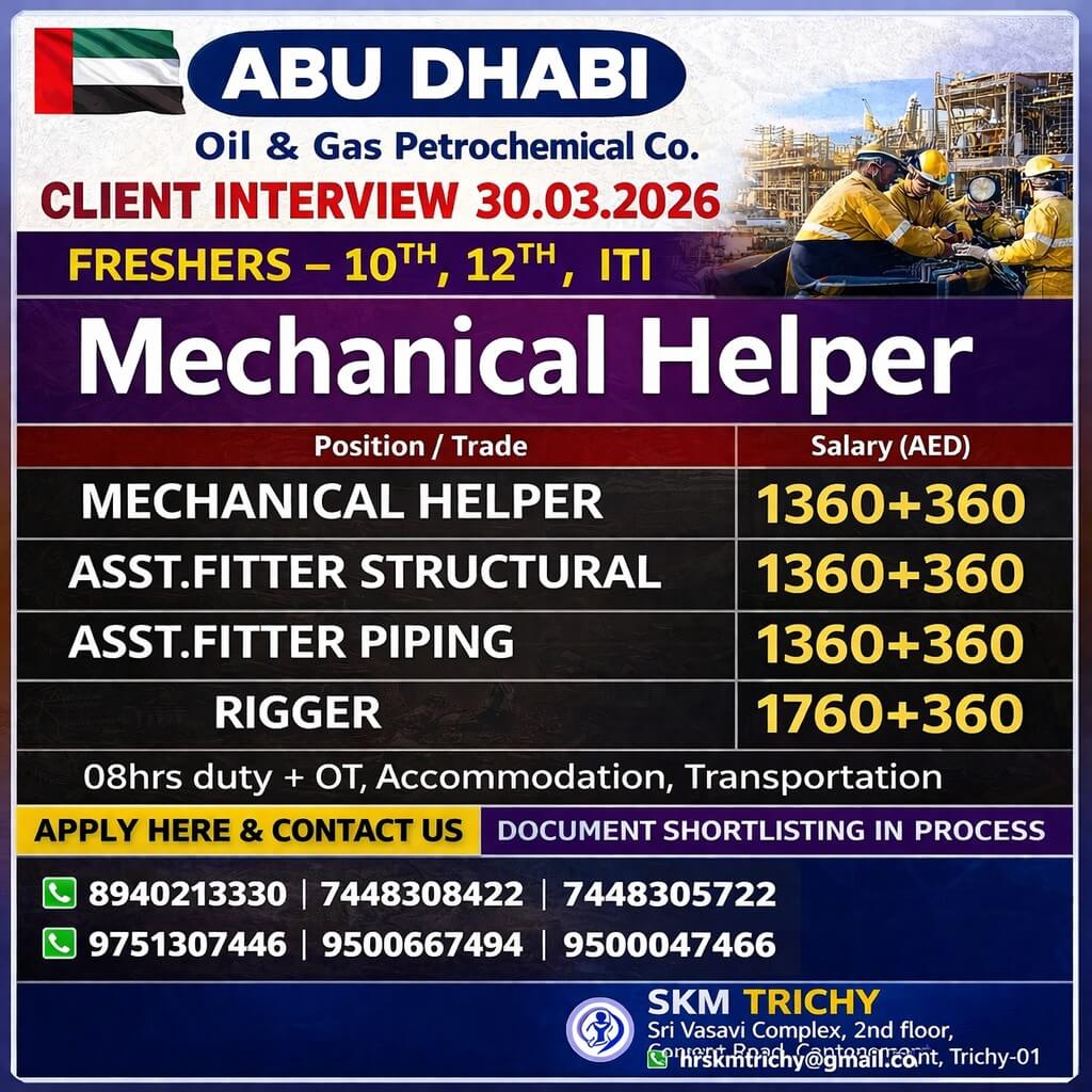URGENT REQUIREMENT - ABUDHABI