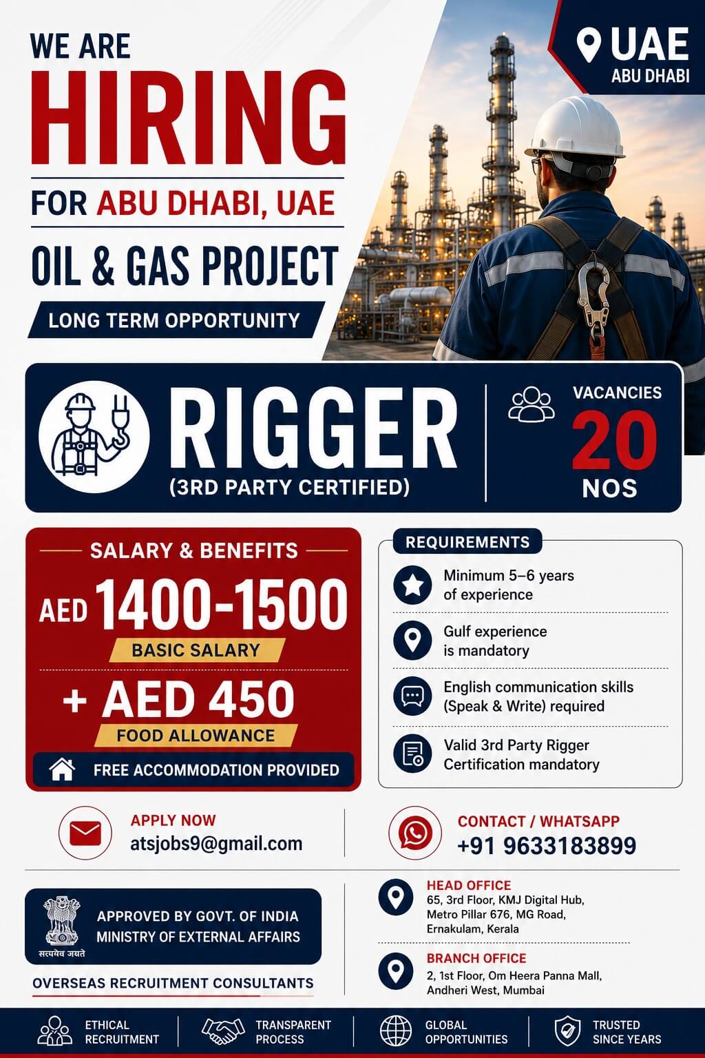 Rigger for Abu Dhabi Rigger for Abu Dhabi