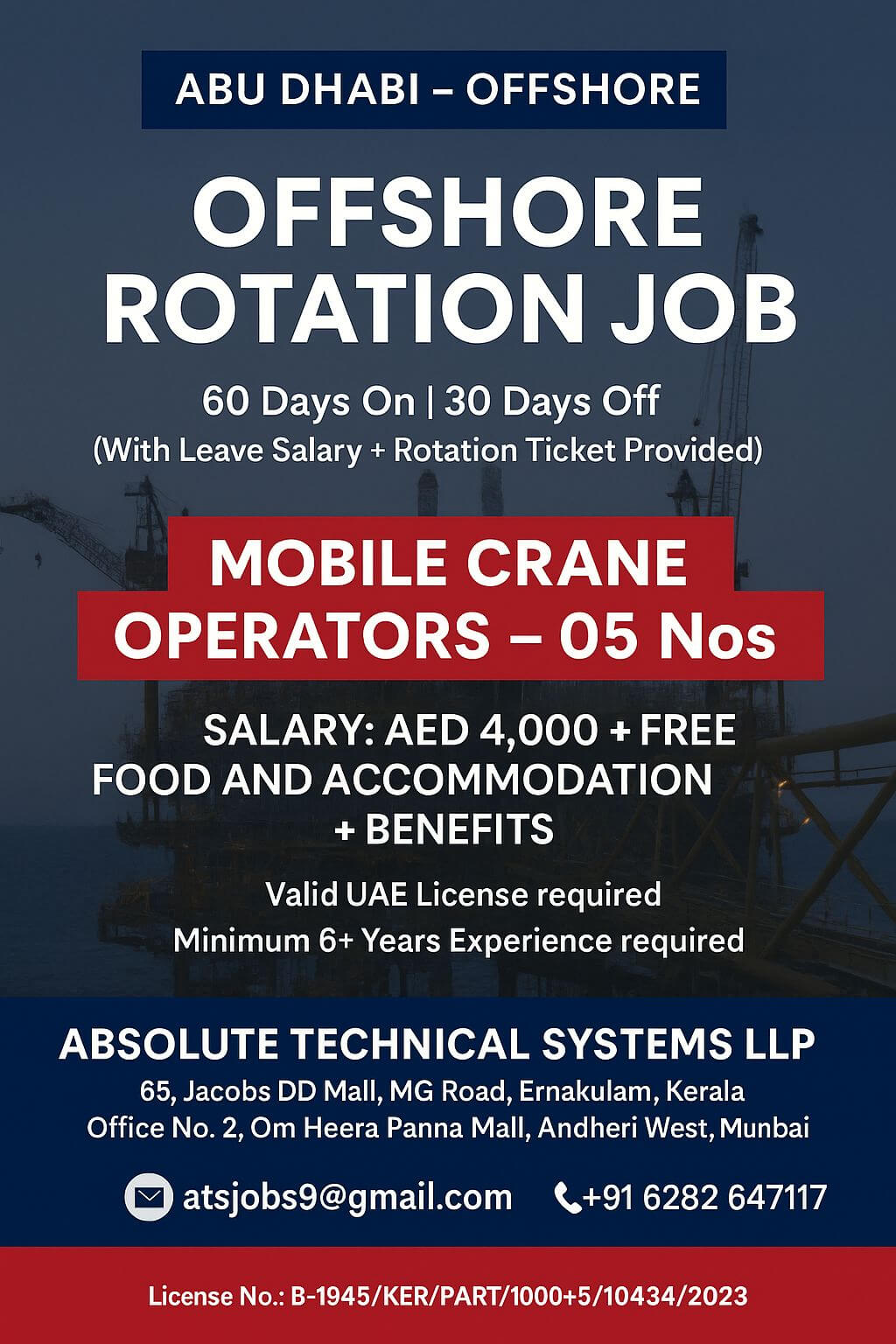 Crane Operator for Offshore