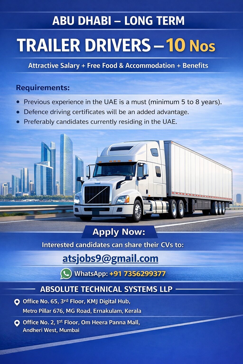 Trailer Driver - Abu dhabi
