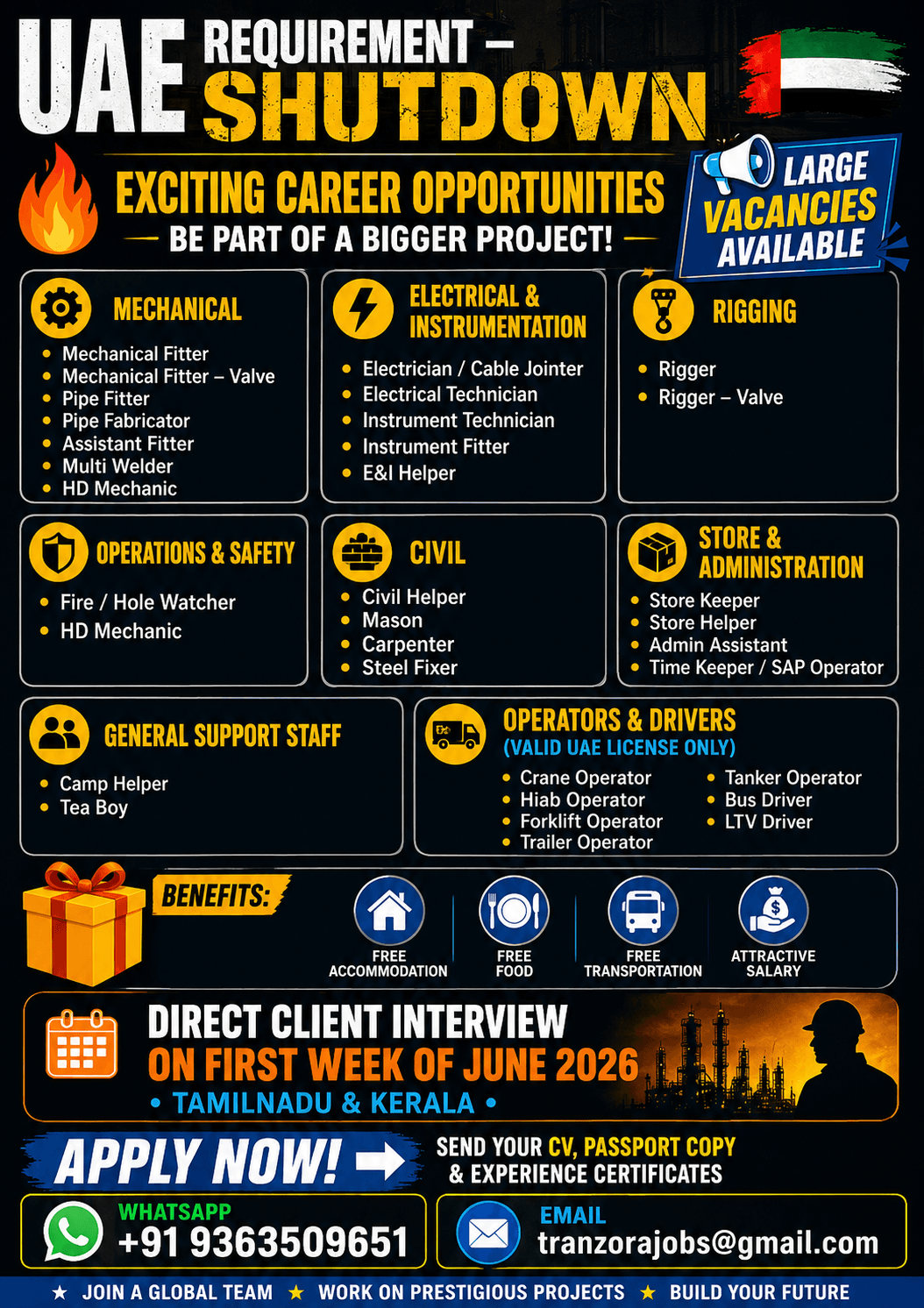 UAE - SHUTDOWN PROJECT